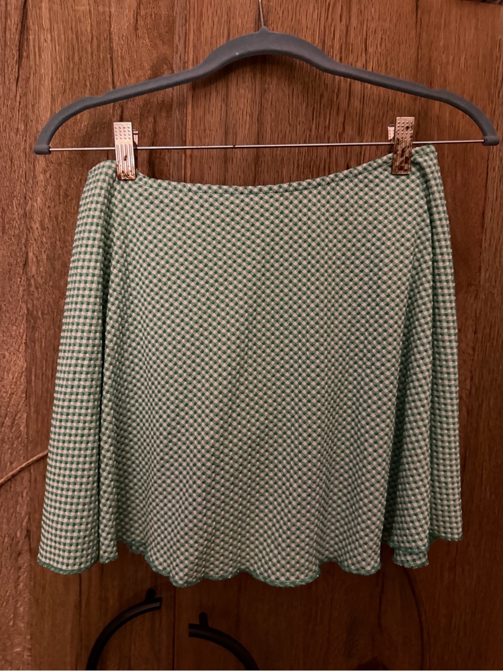 wild fable Green Gingham Midi Skirt